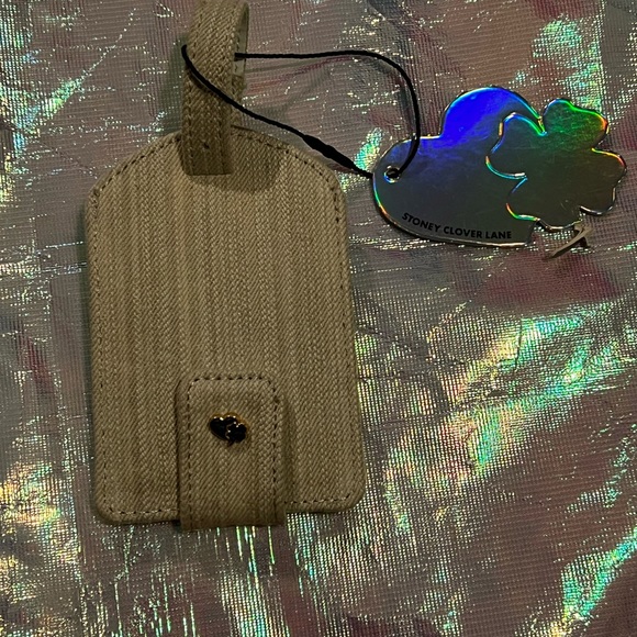 Stoney Clover Lane denim passport case and luggage tag set (both included) - Picture 5 of 8